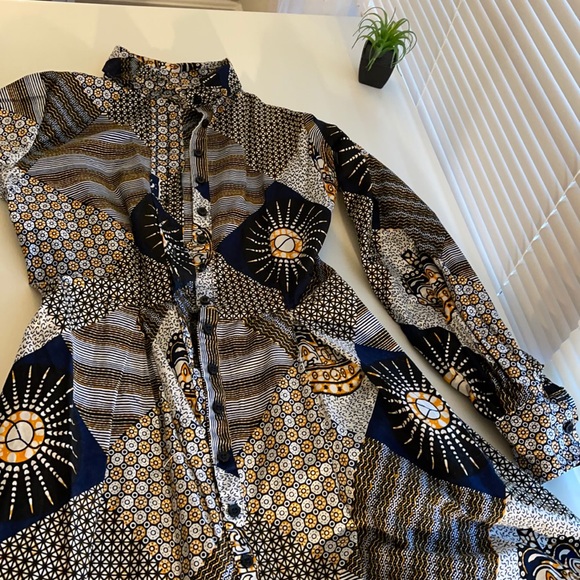 Afrikan Print Dress - Picture 1 of 3